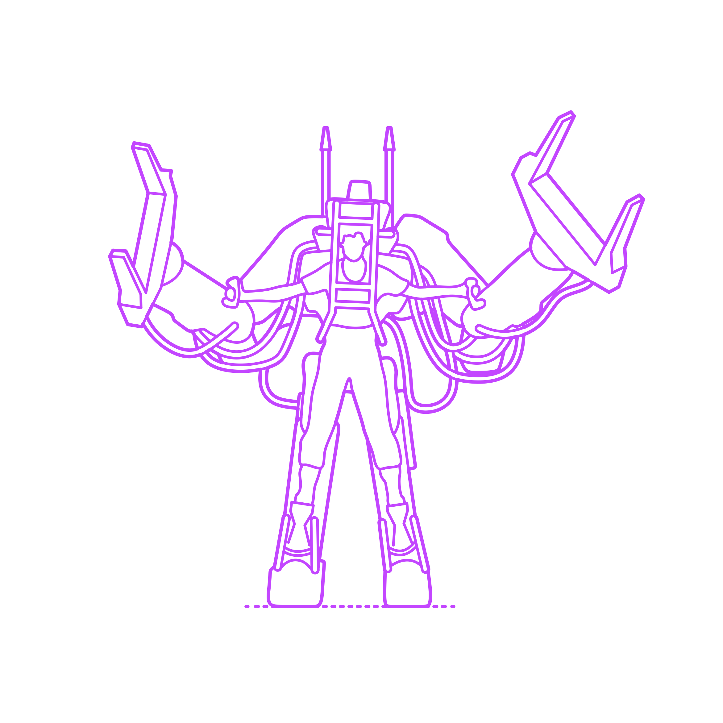 Pop Culture Alien Power Loader Stencil Svg Design File Free Vectors